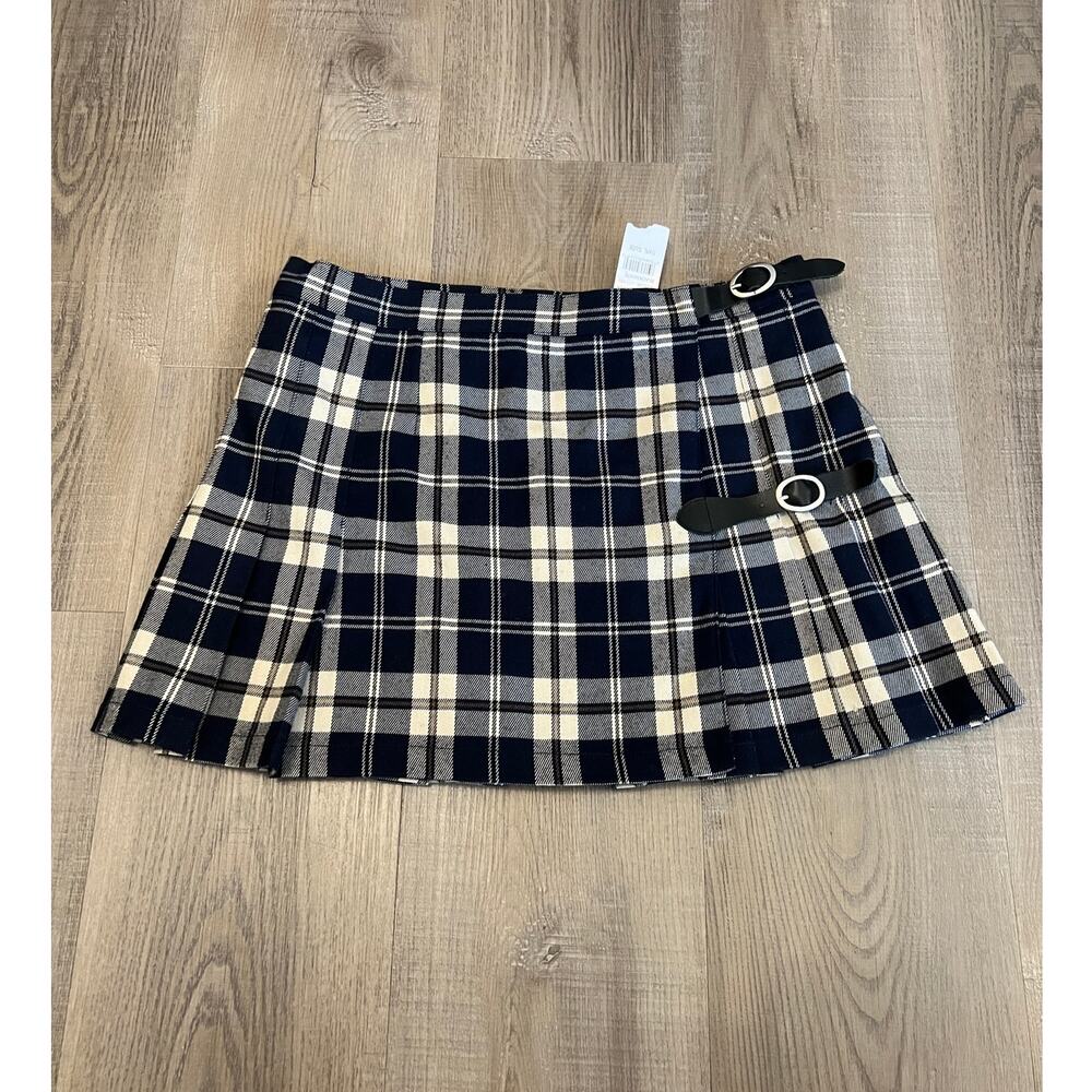 NWT John Galt Plaid Pleated School Girl Skirt